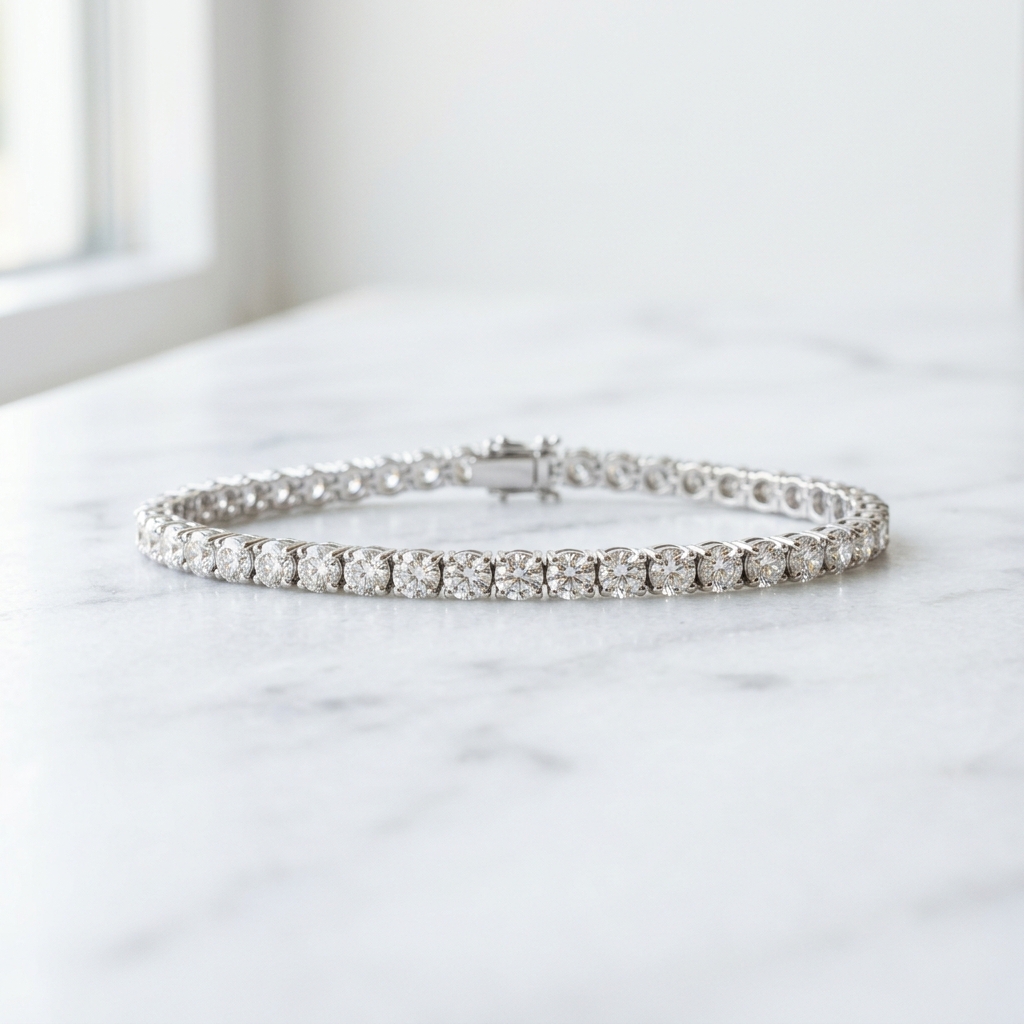 Lab-Grown Diamond Tennis Bracelet
