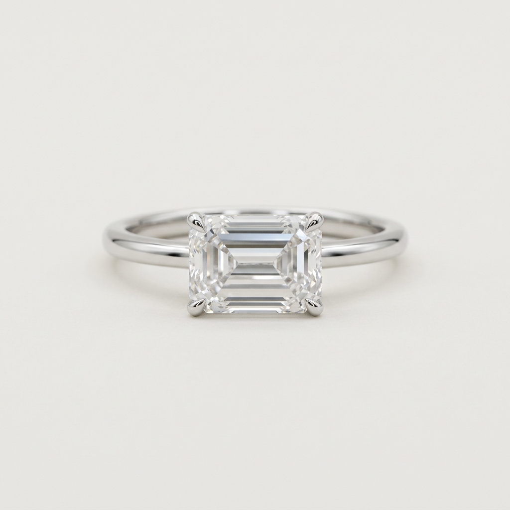 Lab-Grown Diamond Emerald Cut Ring