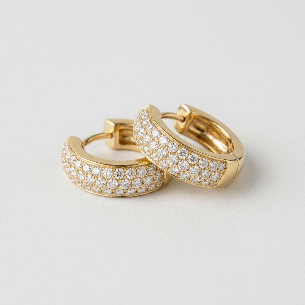 Lab-Grown Diamond Pave Huggies