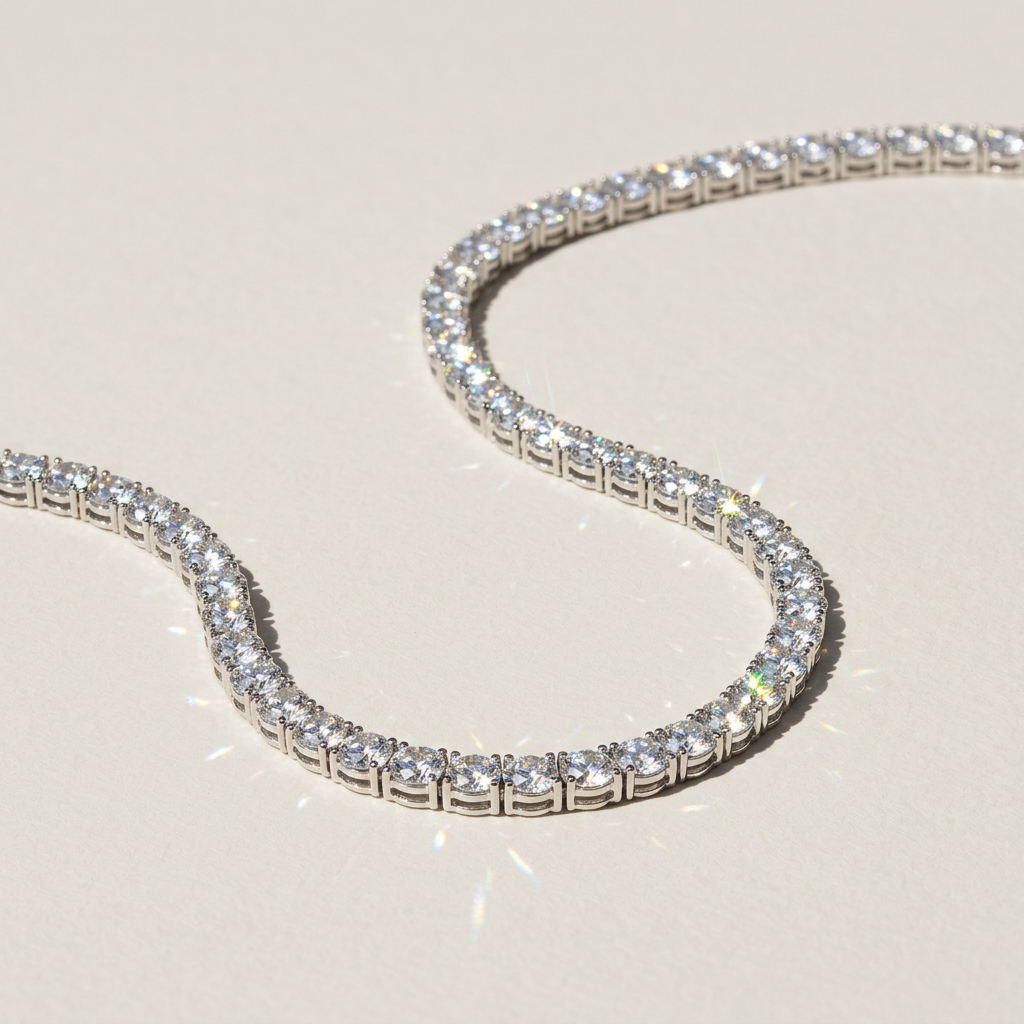 Lab-Grown Diamond Tennis Necklace