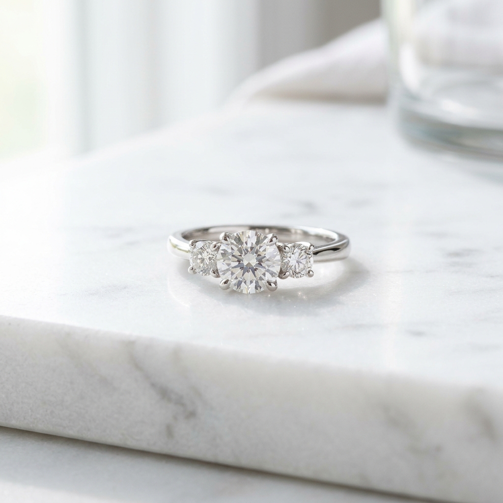 Lab-Grown Diamond Three-Stone Ring