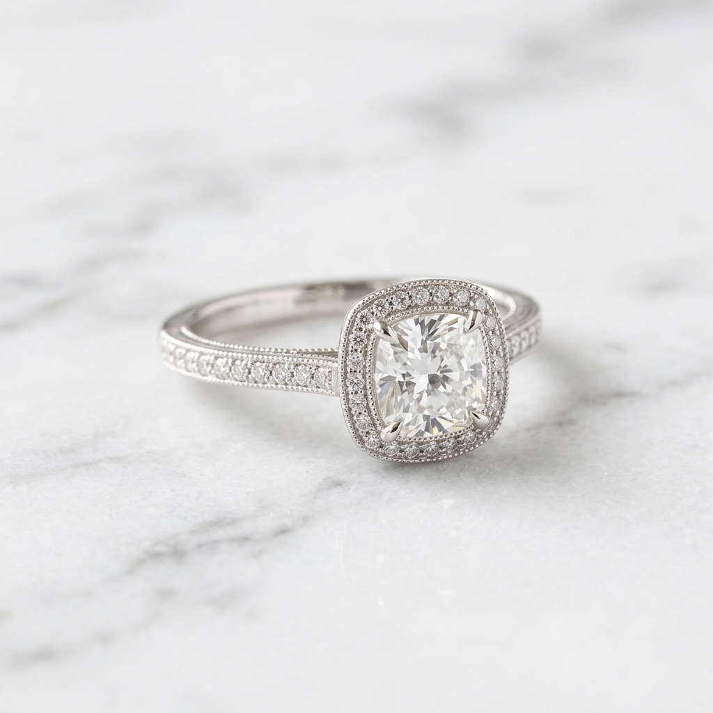 Lab-Grown Diamond Vintage Ring